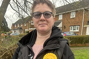 Cllr Kerrie Miles in Batchley