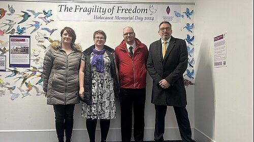 Members of Redditch Liberal Democrats at the Holocaust Memorial Service